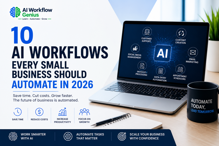 10 AI workflows every small business should automate in 2026